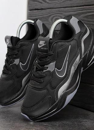 Мужские кроссовки найк nike black чёрный 40 43
