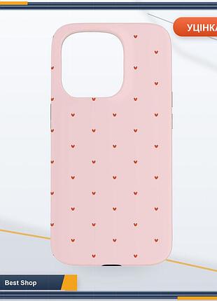Чохол накладка бампер для iphone 15 pro pink aesthetic pattern cases рожевий двокомпонентний полікарбонат tpu ударозахисний