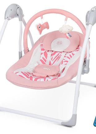 Крісло-гойдалка el camino airy me-1047l-rose-leaves рожеве 4468991