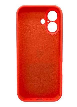 Чохол-накладка silicone full aa camera protect для apple iphone 16 peach помаранчевий 3