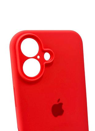 Чохол-накладка silicone full aa camera protect для apple iphone 16 peach помаранчевий 5