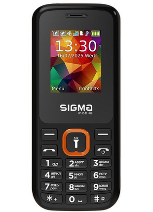 Мобільний телефон sigma mobile x-style 171 mini black/orange помаранчевий