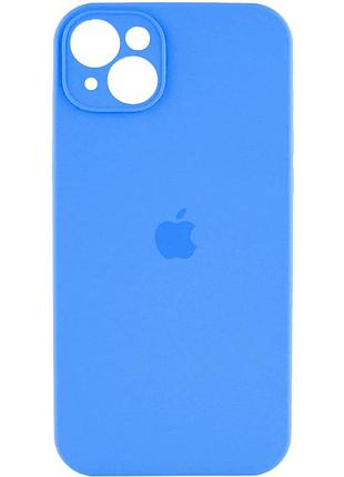 Чохол-накладка silicone full aa camera protect для apple iphone 14 синій (kmfullaai14-38)