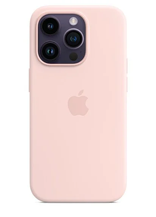 Чохол-накладка silicone case chalk для iphone 13 pro max рожевий