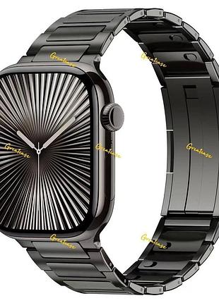 Ремінець greatcase simple stylish titanium 42/44/45/49 мм сірий