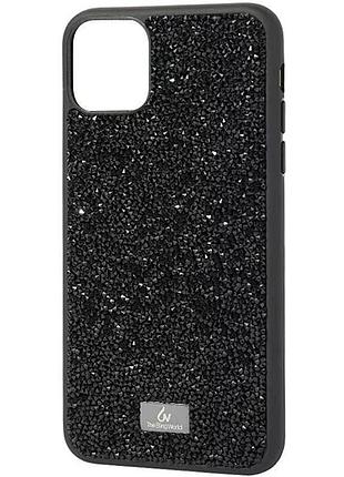 Чохол-накладка bling world rock diamond для iphone 16 чорний