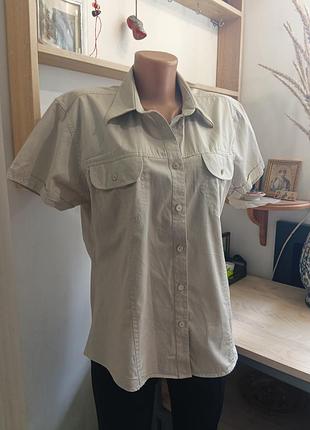 Коттоновая рубашка james harvest sports wear, lady size m