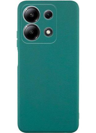 Чохол-накладка bizon android захист камери для xiaomi redmi note 13 pro 4g темно-зелений
