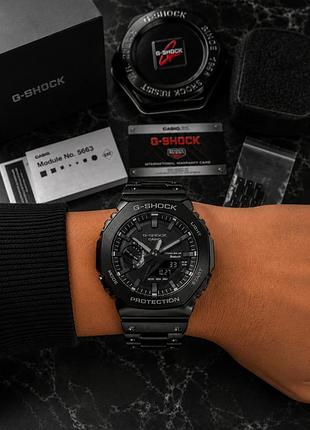 Чоловічий наручний годинник casio g-shock gm-b2100 black