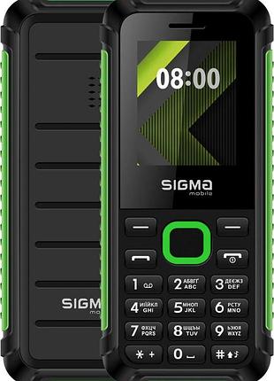 Мобільний телефон sigma mobile x-style 18 track black/green зелений
