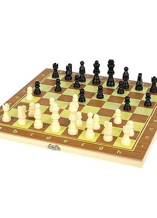 Настольная игра "шахматы, шашки и нарды 3 в 1" 622а с доской 30х30 см
