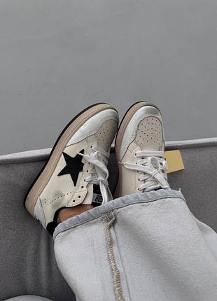 Кеди golden goose | ggdb ballstar golden cream premium