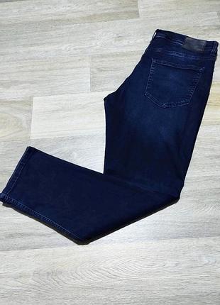 Мужские темно-синие джинсы f&f , размер 36/32 slim free fit .