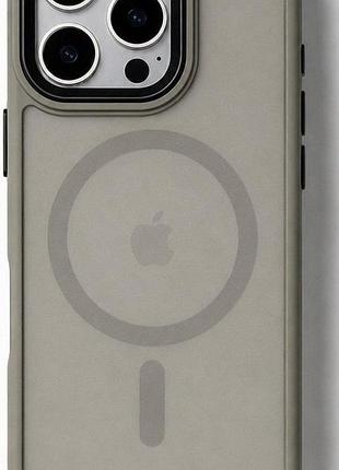 Чохол-накладка case lab nebula ring для iphone 16 pro max сірий