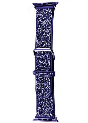 Ремінець bling world rock diamond blue 38/40 мм сірий