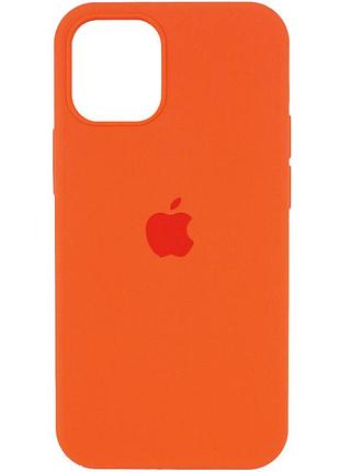 Чохол-накладка silicone full aa open cam для apple iphone 12 pro max помаранчевий