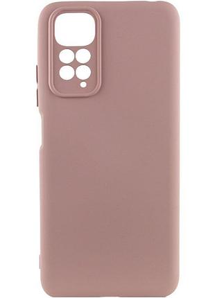Чохол-накладка bizon android захист камери для xiaomi redmi note 11 pro 4g pink пісочний бежевий