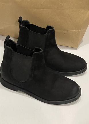 Шкіряні черевики chelsea zara girls, нубук