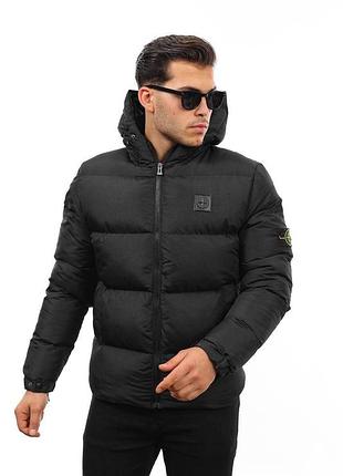 Куртка stone island, черная s 2
