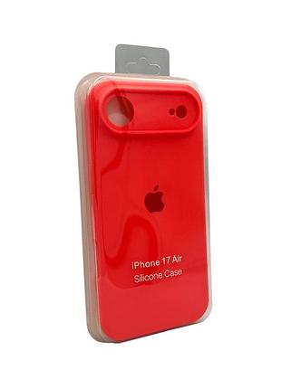 Чохол-накладка silicone full aa camera protect для apple iphone 17 air peach помаранчевий 2