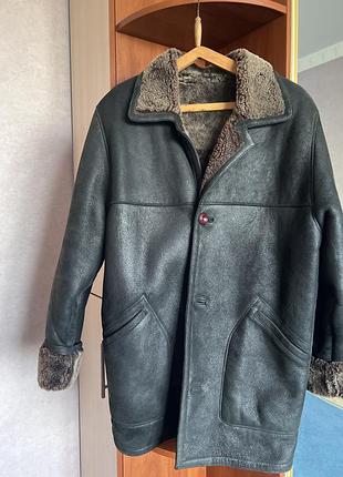 Мужская натуральная дублёнка yunuslar leather — xl