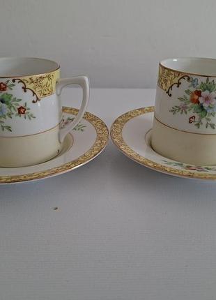 Две кофейные пары noritake япония винтаж