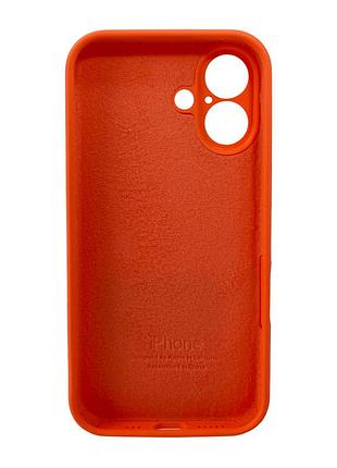 Чохол-накладка silicone full aa camera protect для apple iphone 16 помаранчевий 3