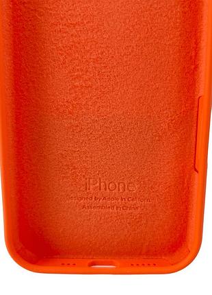 Чохол-накладка silicone full aa camera protect для apple iphone 16 помаранчевий 4