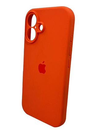 Чохол-накладка silicone full aa camera protect для apple iphone 16 помаранчевий 5