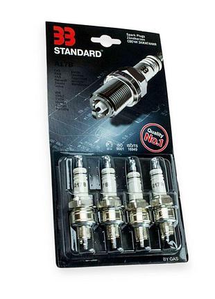 Свічка запалювання 33 standard а-17 в коротка (зазор 0,7) (к-кт 4 шт)