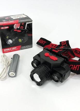 Мощный аккумуляторный фонарик на голову bailong bl-1805, фонарик на голову для альпинизма lc-91