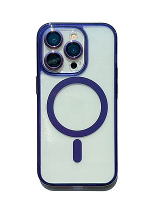 Чохол-накладка case lab stylish для iphone 14 pro max фіолетовий