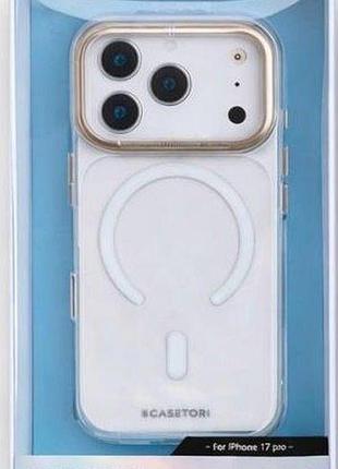 Чохол-накладка casetori aluminium для iphone 17 pro max прозорий