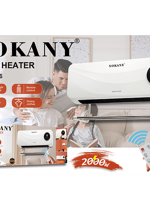 Настенный обогреватель sokany sk-18036 2000 вт 57,5 x 15,5 x 22,5 см