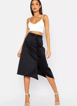 Спідниця міді неопрен boohoo р.14