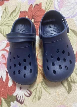 Кроксы синие