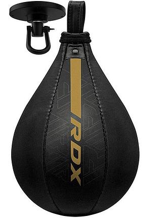 Пневмогруша боксерская rdx f6 kara speed ball + swivel matte golden