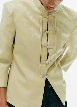 Жакардовий блейзер жіночий zara new