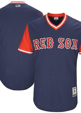 Men's boston red sox majestic navy 2017 players weekend authentic team jersey l-xl