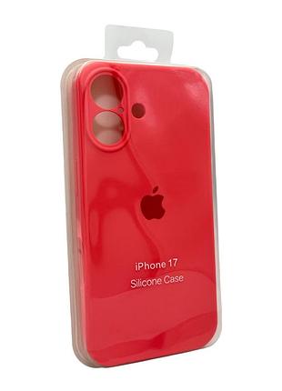 Чохол-накладка silicone full aa camera protect для apple iphone 17 рожевий 2