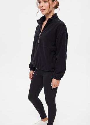 М'яка флісова кофта анорак f&f active на блискавці s