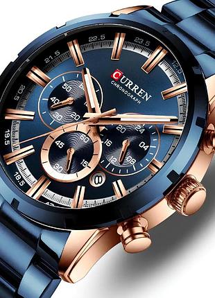 Наручные кварцевые часы curren 47 мм. стрелочные часы curren. наручные часы куррен