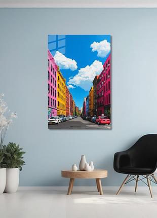 Картина на стекле novellaprint "город красок" 30x45см (pic-463-00)