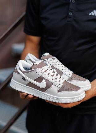 Термо кроссовки nike dunk low gore-tex light bone 8