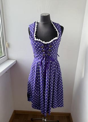 Німецький баварський сарафан дірндль country line в горошок, р. 38 (s/m)