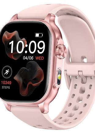 Женские смарт, часы uwatch energy sakura pink 2 ремешка, с ремешком.
