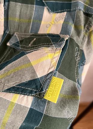 Рубашка для хлопчика, guess, на 10 років, колір зелений 3