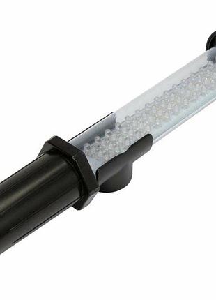 Переносний світильник світлодіодний yato 60+1 led акумуляторний 3,7 v з зарядкою від 12 v підвісний гачок