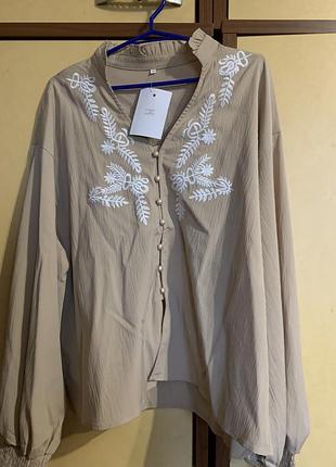 Жіноча сорочка з вишивкою 4xl