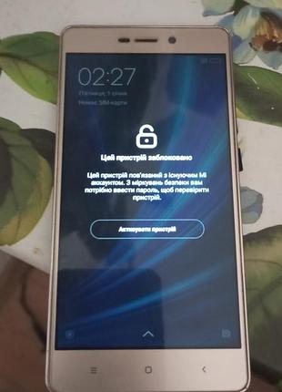 Продам телефон redmi 4x 3